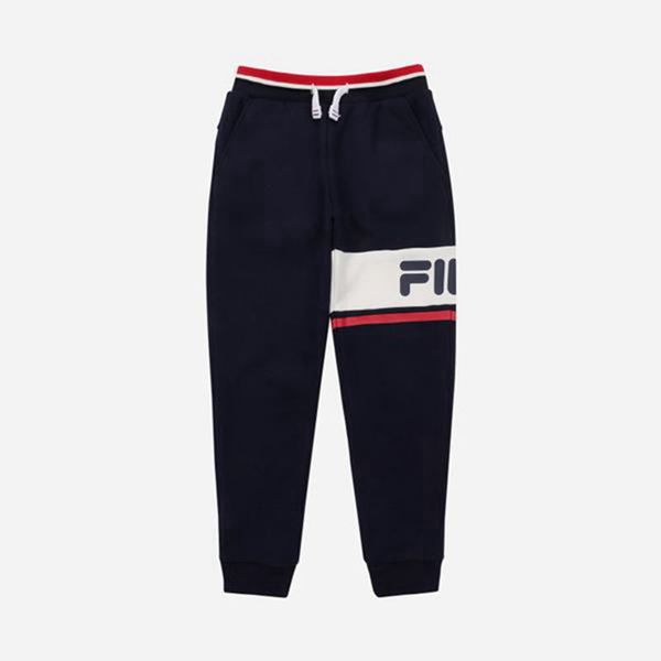 Calca Jogger Fila Rapaz Azul Marinho - Fila Paolo Warm Up Fleece Portugal Lojas,EVFA-70189